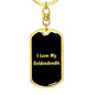 Love My Goldendoodle v5 - Luxury Dog Tag Keychain