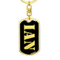 Ian v3 - Luxury Dog Tag Keychain