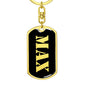 Max v3 - Luxury Dog Tag Keychain