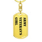 Army Veteran's Girl - Luxury Dog Tag Keychain