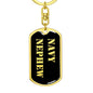 Navy Nephew v2 - Luxury Dog Tag Keychain