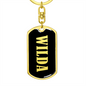 Wilda v02 - Luxury Dog Tag Keychain