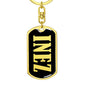 Inez v02 - Luxury Dog Tag Keychain