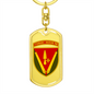 40th Artillery Brigade (Ukraine) - Luxury Dog Tag Keychain