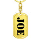 Joe - Luxury Dog Tag Keychain