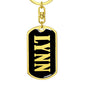 Lynn v02 - Luxury Dog Tag Keychain