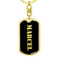 Marcel v3 - Luxury Dog Tag Keychain