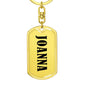 Joanna v01 - Luxury Dog Tag Keychain