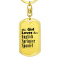 English Springer Spaniel - Luxury Dog Tag Keychain