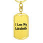 Love My Labradoodle - Luxury Dog Tag Keychain