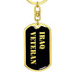 Iraq Veteran v2 - Luxury Dog Tag Keychain