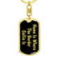 Border Collie's Home v2 - Luxury Dog Tag Keychain