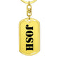 Josh - Luxury Dog Tag Keychain