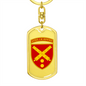 43rd Artillery Brigade (Ukraine) - Luxury Dog Tag Keychain