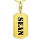 Sean - Luxury Dog Tag Keychain