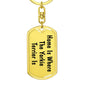 Yorkie Terrier's Home - Luxury Dog Tag Keychain