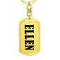 Ellen v01 - Luxury Dog Tag Keychain