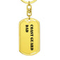 Coast Guard Dad - Luxury Dog Tag Keychain