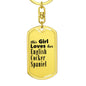 English Cocker Spaniel - Luxury Dog Tag Keychain