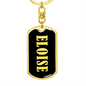 Eloise v02 - Luxury Dog Tag Keychain