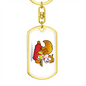 Squirrel - Luxury Dog Tag Keychain