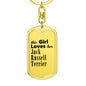 Jack Russell Terrier - Luxury Dog Tag Keychain