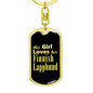 Finnish Lapphund v2 - Luxury Dog Tag Keychain
