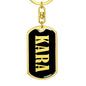 Kara v02 - Luxury Dog Tag Keychain