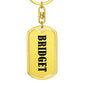 Bridget v01 - Luxury Dog Tag Keychain