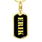 Erik v3 - Luxury Dog Tag Keychain