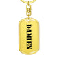 Damien - Luxury Dog Tag Keychain