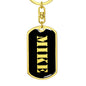 Mike v3 - Luxury Dog Tag Keychain