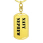 Navy Nephew - Luxury Dog Tag Keychain