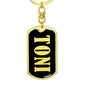 Toni v02 - Luxury Dog Tag Keychain