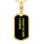 Coast Guard Father v2 - Luxury Dog Tag Keychain