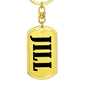 Jill v01 - Luxury Dog Tag Keychain