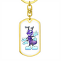 Purple Ant - Luxury Dog Tag Keychain