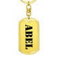 Abel - Luxury Dog Tag Keychain