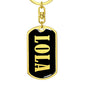 Lola v02 - Luxury Dog Tag Keychain