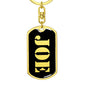 Joe v3 - Luxury Dog Tag Keychain