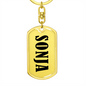 Sonja v01 - Luxury Dog Tag Keychain