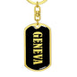 Geneva v02 - Luxury Dog Tag Keychain