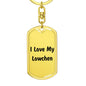 Love My Löwchen v4 - Luxury Dog Tag Keychain