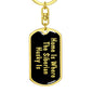 Siberian Husky's Home v2 - Luxury Dog Tag Keychain