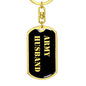Army Husband v2 - Luxury Dog Tag Keychain