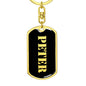 Peter v3 - Luxury Dog Tag Keychain