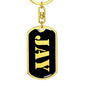 Jay v3 - Luxury Dog Tag Keychain
