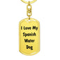 Love My Spanish Water Dog v4 - Luxury Dog Tag Keychain