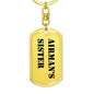 Airman's Sister - Luxury Dog Tag Keychain
