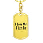 Love My Vizsla - Luxury Dog Tag Keychain